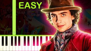 Pure Imagination  WONKA  EASY Piano Tutorial [upl. by Roderica742]