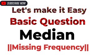 How to find MedianMissing FrequencyClass 10 [upl. by Hetty]