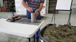 ASTM C31 Making Concrete Test Cylinders [upl. by Esaj]