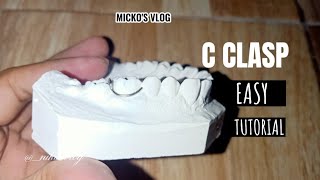 C Clasp Wire Bending  Tutorial  Orthodontics 1 [upl. by Annyl]