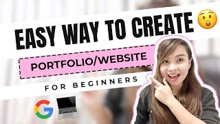 How to Create a WEBSITE  PORTFOLIO using GOOGLE SITE  No EXPERIENCE  for BEGINNERS English Sub [upl. by Aihsiek356]