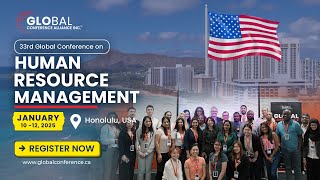 Upcoming Conference in USA 2025  Register Now  33rd Human Resource Management Conference [upl. by Burtis]