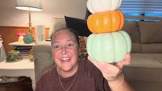 Scentsy scent and warmer of the month scentsy haul halloween pumpkin [upl. by Aicre]