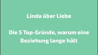 5 Gründe warum eine Beziehung lange hält [upl. by Tonia]