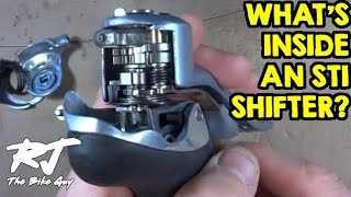 Whats Inside A Shimano STI Shifter How Do STI Shifters Work [upl. by Vladamir]