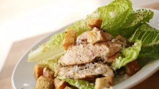 Easy Chicken Caesar Salad Recipe [upl. by Aenitsirhc]