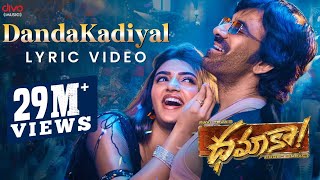 DandaKadiyal  Lyric Video  Dhamaka  Ravi Teja  Sreeleela  Thrinadha Rao  Bheems Ceciroleo [upl. by Coh]