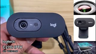 Unboxing Logitech C270i Webcam 720P HD for PC  Budget Camera for Livestreaming [upl. by Aital]