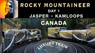 Rocky Mountaineer SilverLeaf Jasper to Kamloops Day 1 [upl. by Nosnehpets]