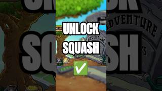 Unlock SQUASH pvz plantsversuszombies [upl. by Nevin]