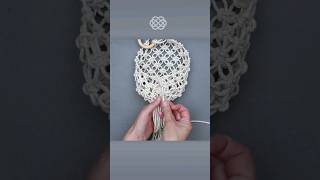 DIY Hanging Rope Basket EASY macrame plant hanger [upl. by Rama91]