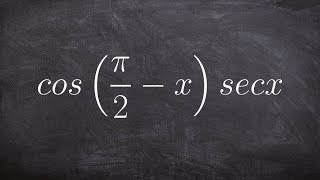 PreCalculus  Learn how to simplify a trigonometric expression using cofunction identities [upl. by Ahsieki]