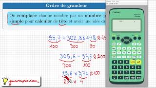 Cours ♦ Addition de nombres décimaux  donner un ordre de grandeur • 957  30288  48 ♦ Sixième [upl. by Haughay]