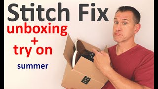 Stitch Fix Unboxing Men  Try On  Summer 2020  Stitch Fix Mens Review [upl. by Ardelis]