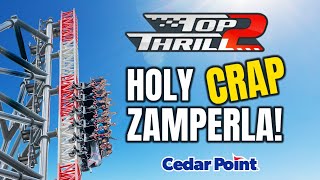 TOP THRILL 2 REVIEW Cedar Points NEW Roller Coaster [upl. by Annoyi]