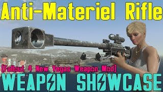 Fallout 4 Weapon Showcases AntiMateriel Rifle F4NV Weapon Mod [upl. by Nylyrehc]