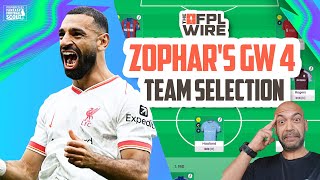 Zophars Gameweek 4 Team Selection  The FPL Wire  Fantasy Premier League Tips 202425 [upl. by Ahsekan]