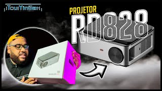 TOUYINGER RD828 Full HD O Projetor Bom e Barato que Você Procura [upl. by Aietal]