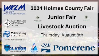 Holmes County Junior Fair Livestock Auction  Thursday [upl. by Issak86]