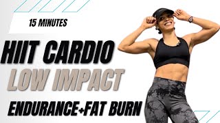 LOW IMPACT HIIT CARDIO WORKOUT Endurance  Fat Burn [upl. by Ratcliffe]