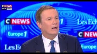 Nicolas DupontAignan  censure immédiate annoncée sur CNews [upl. by Otnas]