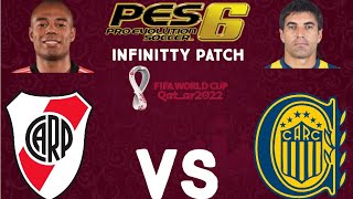 PES 6 PC INFINITTY PATCH MUNDIAL QATAR 2022 RIVER VS ROSARIO CENTRAL [upl. by Lednor]