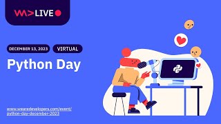 WeAreDevelopers LIVE  Python Day [upl. by Elvira373]