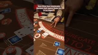 Dana White Does Unbelievable Blackjack Split Against Dealer Ace In Las Vegas danawhite blackjack [upl. by Sucam]