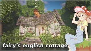 Minecraft Fairys English Cottage 🌺🧚‍♀️  Trying Out New CIT Resource Packs [upl. by Anyad]