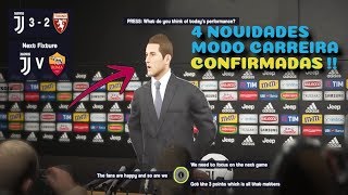 MODO CARREIRA FIFA 19 ENTREVISTA COM A IMPRENSAPERSONALIZAÇÃO DO AVATAR  NOTÍCIA CONFIRMADA [upl. by Lramaj]