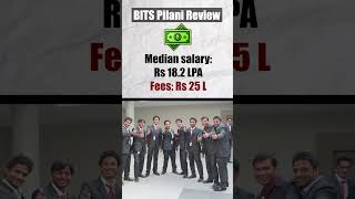 BITS Pilani Review 2024  Placements Fees Specialisations shorts bitspilani btech [upl. by Hulton]