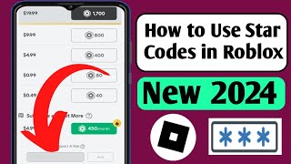 How to Use Star Codes in Roblox Enter Roblox Star Code on Mobile 2024 [upl. by Annirok547]