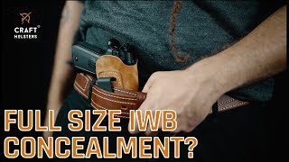 The Best IWB Suede Leather Holster Review l Craft Holsters [upl. by Rosner650]