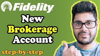 How to Open a Brokerage Account for Beginners in Fidelity  step by step 2022 [upl. by Hynes]