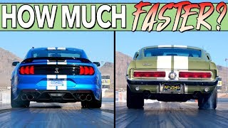 We Drag Race A New and Classic Ford Shelby Mustang GT500 To See What 50 Years Of Progress Makes [upl. by Amora]