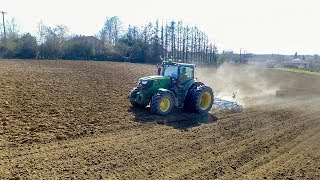 Passage de vibroculteur avec un doublé de john deere [upl. by Heidie]