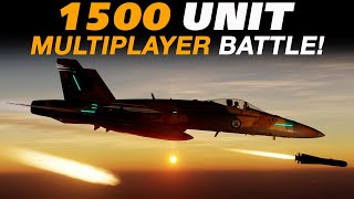 AMAZING 1500 UNIT MULTIPLAYER MISSION in the DCS FA18C Hornet [upl. by Lambertson181]