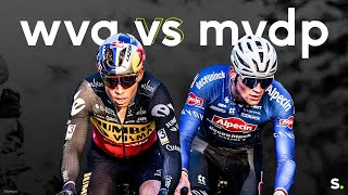 11 om van te snoepen de duels tussen Wout van Aert en Mathieu van der Poel in het veld 20222023 [upl. by Annairoc]