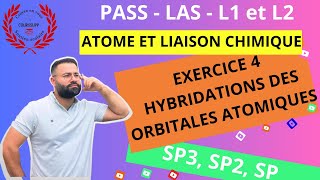 ATOME ET LIAISON CHIMIQUE  1112  EXERCICE 4 COMMENT DÉTERMINER LÉTAT DHYBRIDATION DUN ATOME [upl. by Puna]