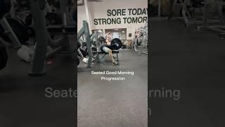 Seated Good Morning Progression fitness gym motivation atg seatedgoodmorning [upl. by Teirrah851]