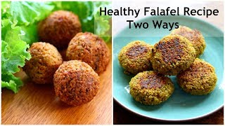 Falafel Recipe  How To Make Falafel With ChickpeasHealthy Gluten Free Chana Tikki  Skinny Recipes [upl. by Anaicul]