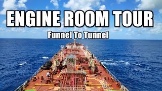 A TOUR OF ENGINE ROOM OF TANKER  SHIP ENGINE ROOM  ENGINE ROOM TOUR OF SHIP IN DETAIL [upl. by Reggi]