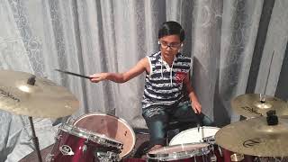 Relegation Rhythm  Rockschool Grade 2  Drum Cover 10 year old boy  A R Pritish [upl. by Lole903]