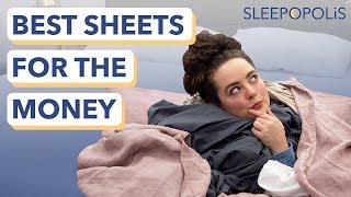 Best Sheets for the Money  The 6 Best Bedding Values of The Year [upl. by Neala]