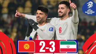 IR Iran defy the comeback  Kyrgyz Republic  IR Iran  Highlights AsianQualifiers  Road To 26 [upl. by Orgell]