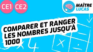 Comparer et ranger les nombres jusquà 1000 CE1  CE2  Cycle 2  Maths  Mathématiques [upl. by Ahsenat669]