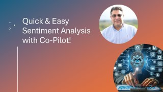 Basic Sentiment Analysis using Copilot AI [upl. by Tigram]