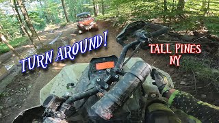 YOURE GOING THE WRONG WAY  ATV trail riding  Can Am Renegade 1000xxc  Polaris scrambler xp 850 [upl. by Malliw]