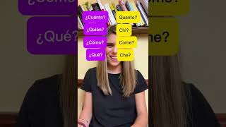 Gli interrogativi in spagnolo 🇪🇸 aprenderespañol aprendeespanol spagnolo aprenderespa [upl. by Willow272]