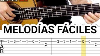 Melodías y canciones para guitarra fáciles tocar guitarra fácil acústica guitarraviva [upl. by Bonne875]